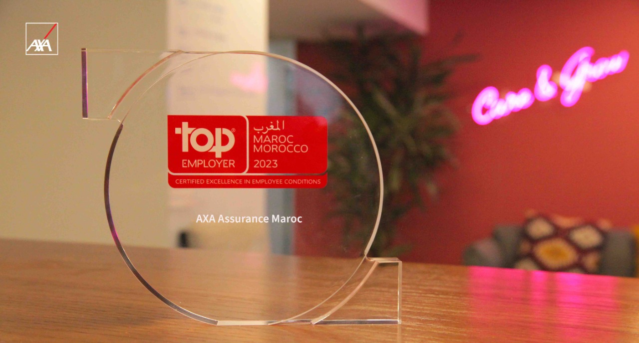 AXA Assurance Maroc : La compagnie certifiée Top Employer 2023 pour l’excellence de ses pratiques RH